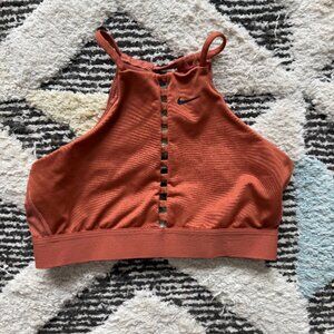 GUC Nike Dri-Fit Indy Lattice Sports Bra - Medium - rust / burnt orange